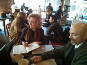 Faculty Committee meeting at Bold Bean